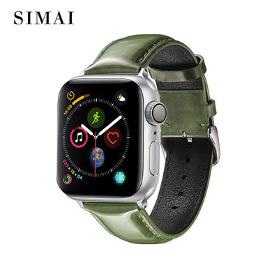 Apple Bright Leather Watch Band Wholesale Price