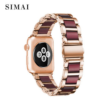 Steel Lined Resin Strap for Apple Watch Wholesale