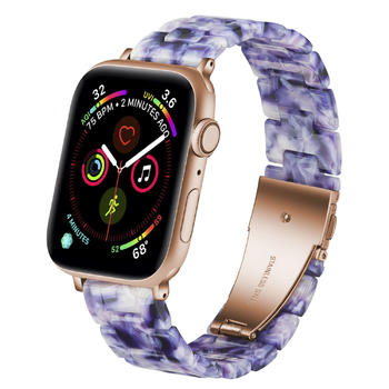 Blue and White Porcelain Apple Resin Watch Band Manufacturer