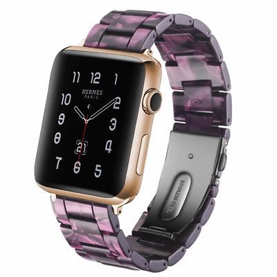 Light Purple Resin Strap for Apple Watch Supplier