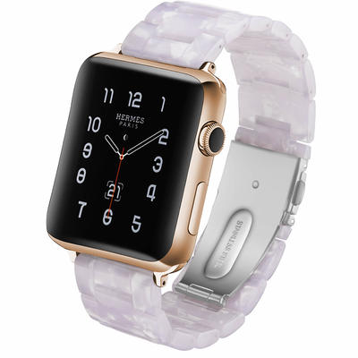 Wholesale Resin Watch Band Apple Watch Strap White