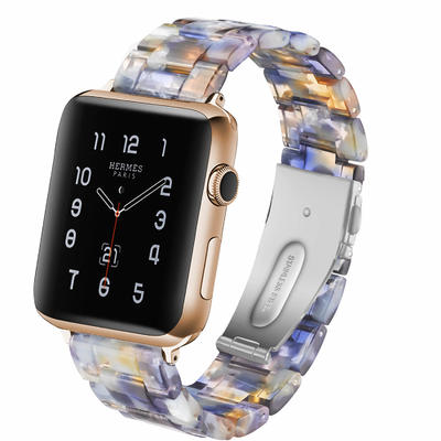 Custom Resin Strap for Apple Watch Bands Bule