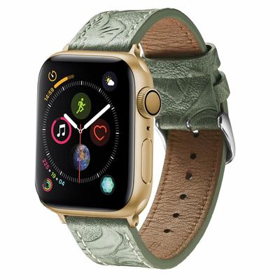 Leather Retro Watch Band Apple Watch Army Green Wholesale